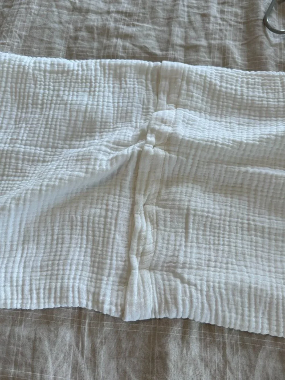 West Elm Dreamy Gauze Cotton Shams King White